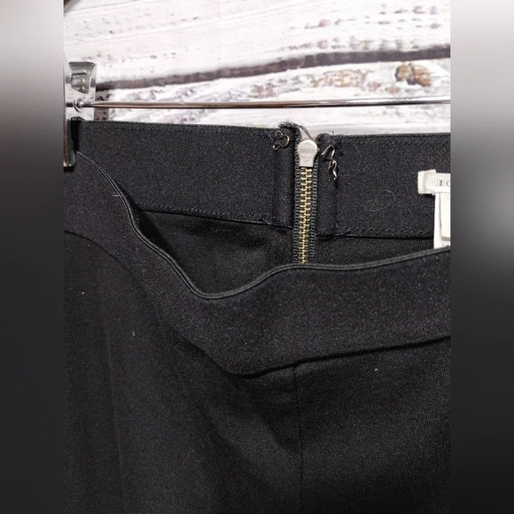 J. Crew Black Pixie‎ Pant with Gold Exposed Zipper Detail size 6R - Picture 2 of 6